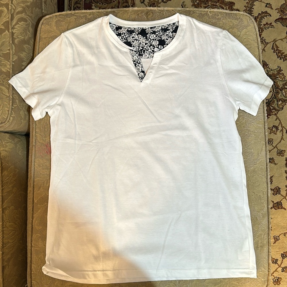 white v neck